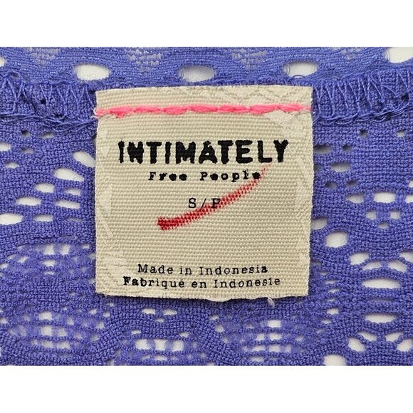 Women's - Intimately Free People Purple Lace Tank Top, Size Small - Picture 4 of 7